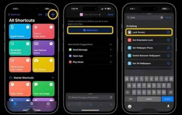 池州苹果14锁屏维修店分享iPhone14升级iOS16.4后如何创建锁屏快捷方式 