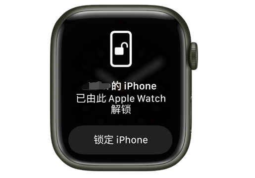 池州苹果手机维修分享用 AppleWatch 解锁配备面容 ID 的 iPhone方法 