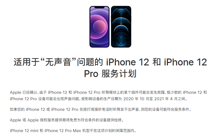 池州苹果手机维修分享iPhone 12/Pro 拨打或接听电话时无声音怎么办 